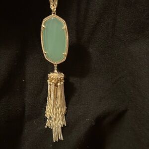 Kendra Scot long gold tone neckless